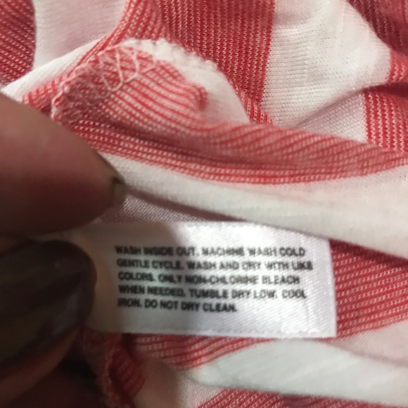 Gap Size S Sundress Red Stripe Midi Casual Flare - Picture 8 of 8